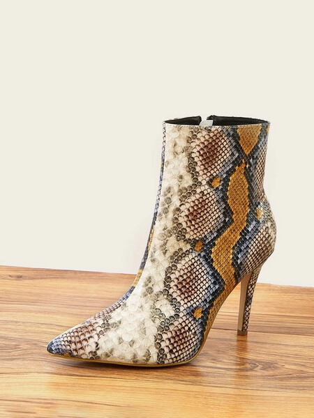 Snakeskin Stiletto Boots