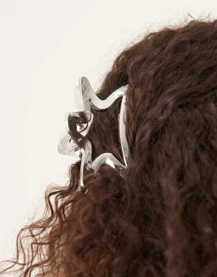 DesignB London - Pince à cheveux en forme d'étoile - Argenté