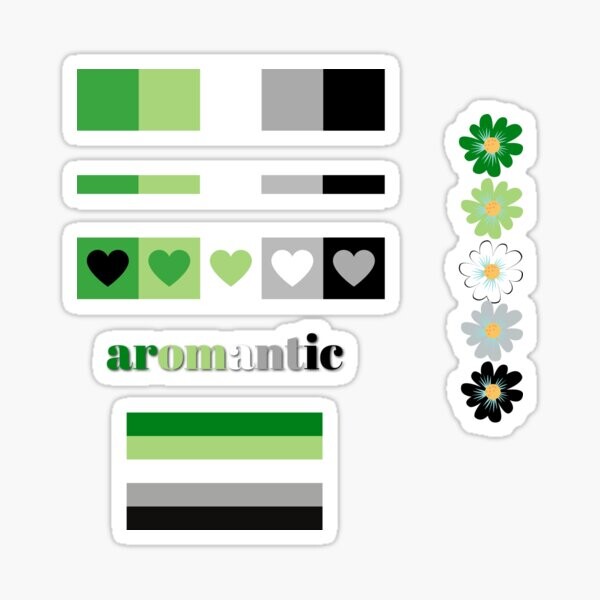 Pack d'autocollants Aromantic Pride | Sticker
