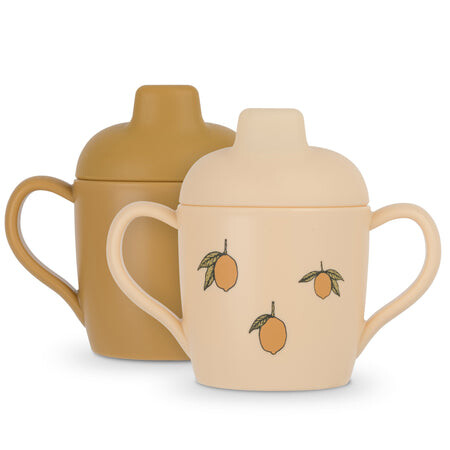 Lot 2 tasses d'apprentissage - Citron