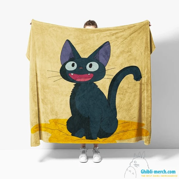 Jiji Blanket (Ghibli Jiji Cat) HOT Pick 2024 x 10 Colors for Sales | Ghibli Merch Store