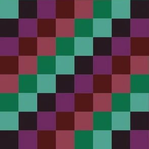 AWK3 - Medium - Checkered Stripes on the Fabric | Spoonflower