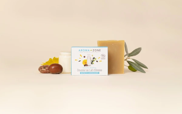 Savon douceur au lait d'ânesse BIO - végétal & SAF
