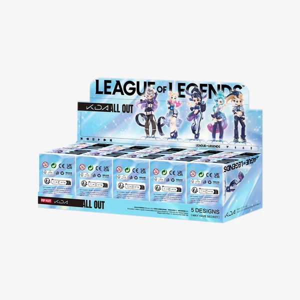 Set complet figurines K/DA de chez PopMart