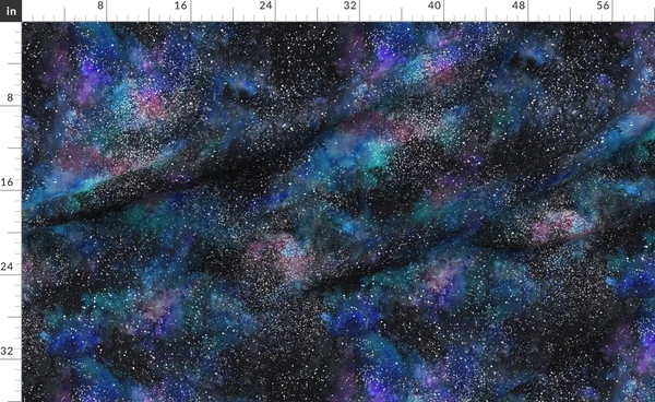 Galaxy deep space seamless, thousands of Fabric | Spoonflower