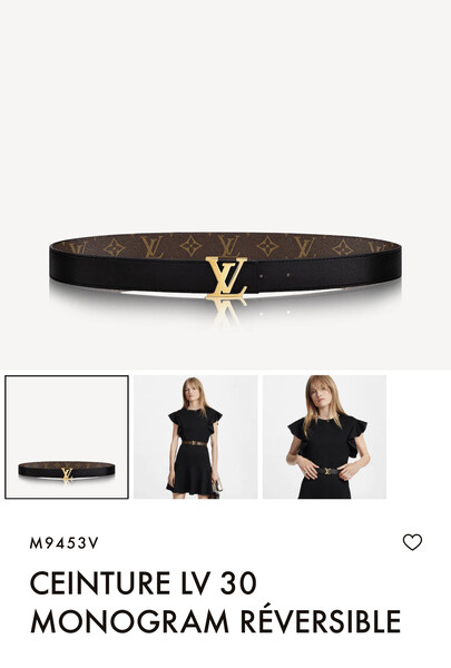 Ceinture réversible LV 30