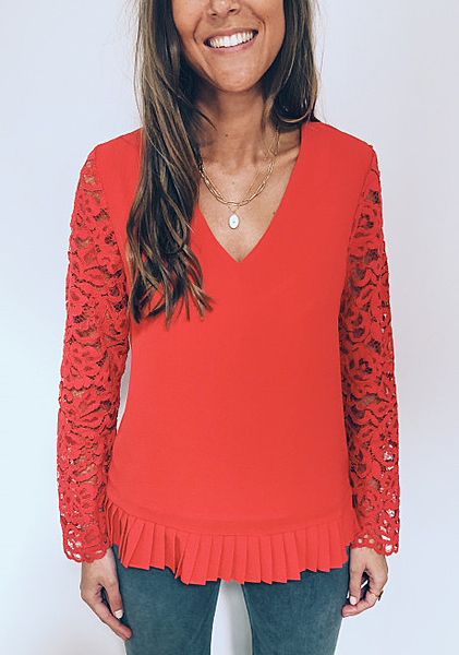 BLOUSE LIORA ROUGE