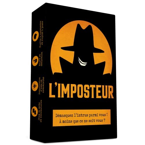 L'Imposteur - Saurez-Vous Le démasquer ? Bluff, Créativité, Jeux de Mots et Suspicions ! Jeu d'ambiance - Jeu de Société - Jeu de Cartes - Jeu de Société Adulte