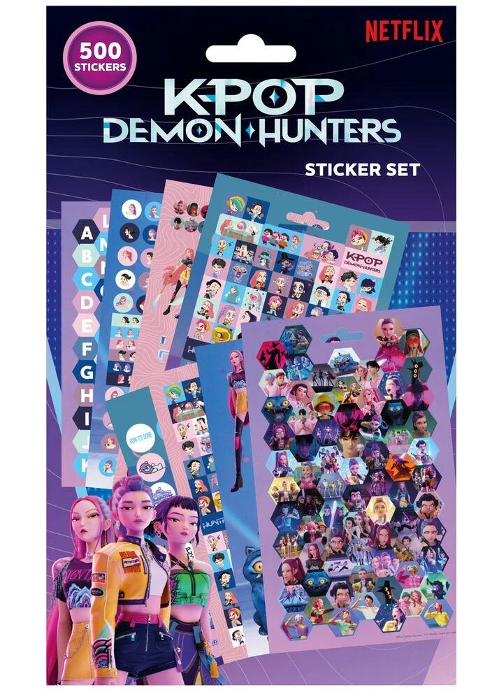 K-POP DEMON HUNTERS - SET 500 PIECES STICKERS