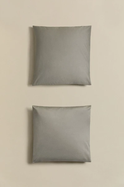 Lot de 2 taies d'oreiller en satin Sampras 300 fils