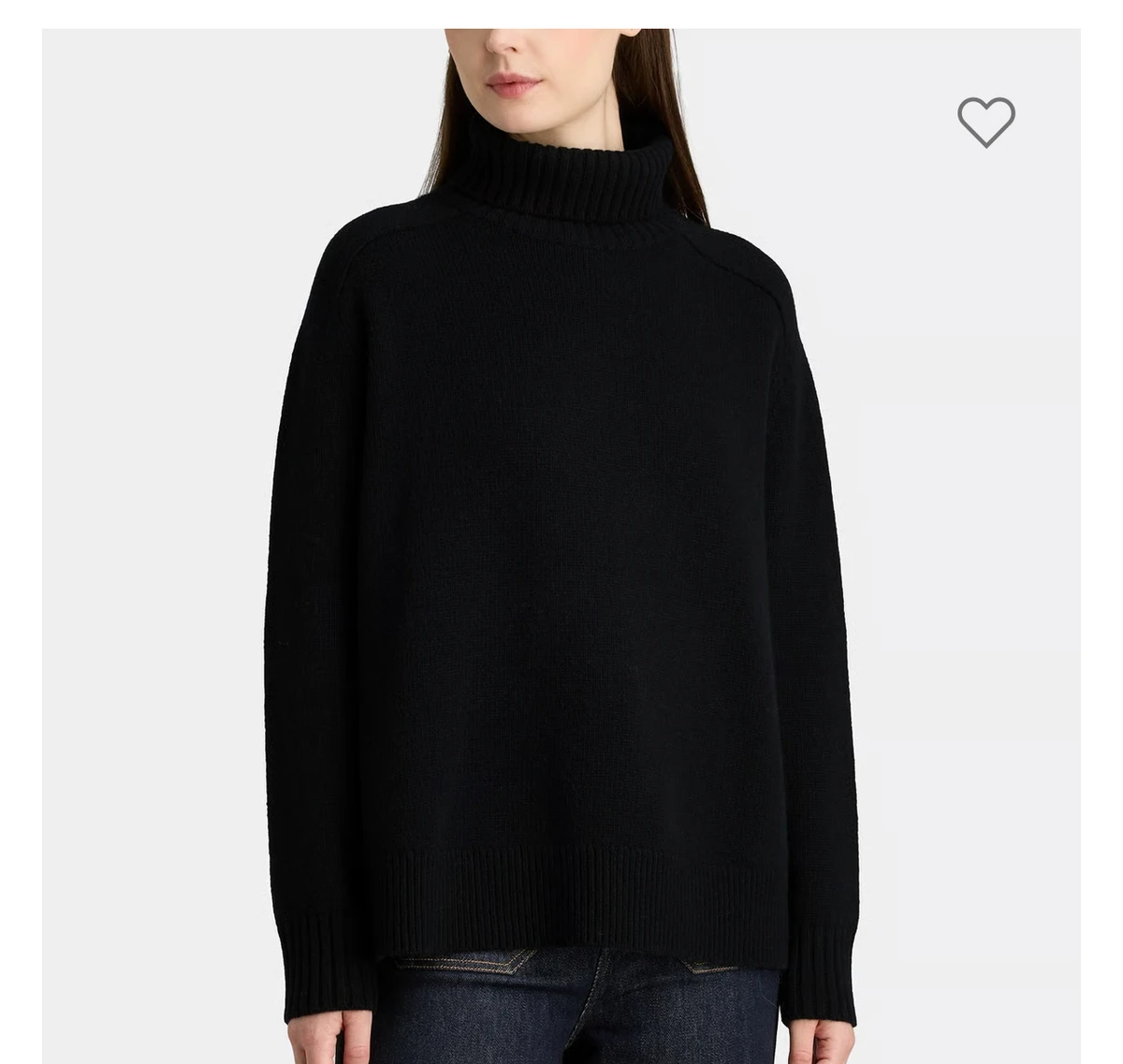 Pull Trudaine noir col roulé laine agneau