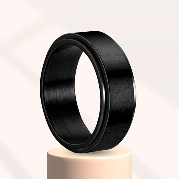 Rotating Ring Anxiety, Anti-Stress, Women, Men and Children - BlackLine®