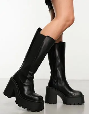 ASOS DESIGN - Cabin - Bottes montantes en cuir de qualité supérieure - Noir | Votre wishlist sur Listy