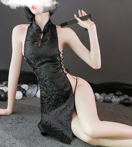   Sexy lingerie Uniform Chinese Qipao Classic Women Satin Cheongsam Night Bathrobe Fashion Dressing for Women Erotic