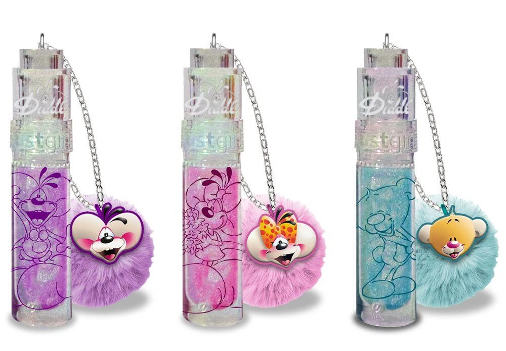 DIDDL -LIP GLOSS GLITTER POMPON