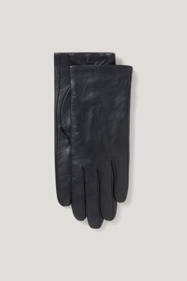 Gants en cuir à fonction tactile