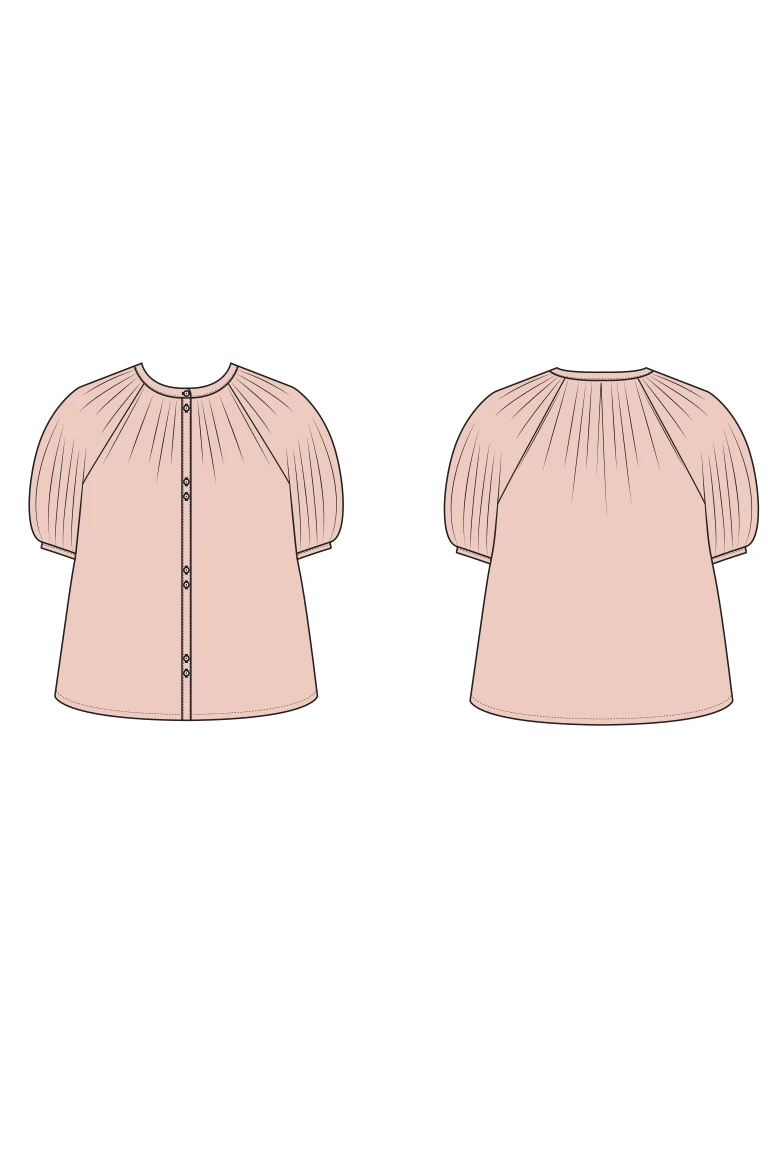 Fern Gathered Shirt PDF Sewing Pattern