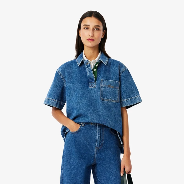 Polo oversize en denim