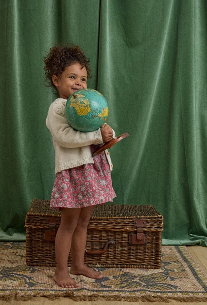 Robe imprimée en coton BIO GOTS