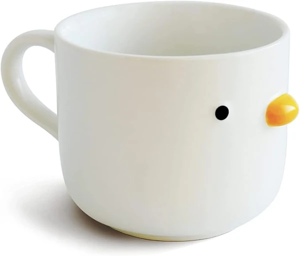 TULANDOT Mignonne Originale Tasse Ceramique & Tasse Canard & Tasse à Café & Tasse Poussins & Tasse à Cappuccino & 3D Duck Mug Canard,Meilleur Cadeau pour Les Amis. (650ml)