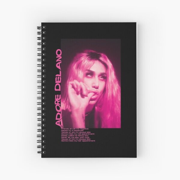 adore delano || rose négatif Nancy | Cahier à spirale