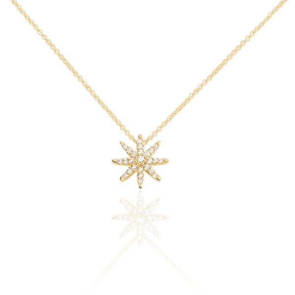 Collier Marcellina Plaque Or Jaune Oxyde De Zirconium
