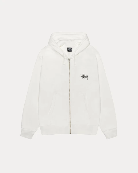 BASIC STÜSSY ZIP HOODIE PIGMENT DYED