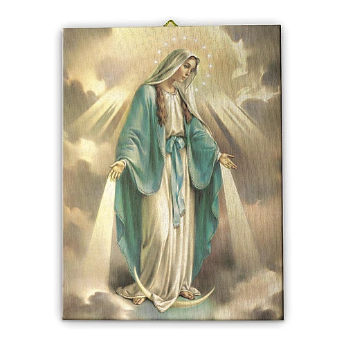 Cadre sur toile Vierge Miraculeuse 25x20 cm | vente en ligne sur HOLYART
