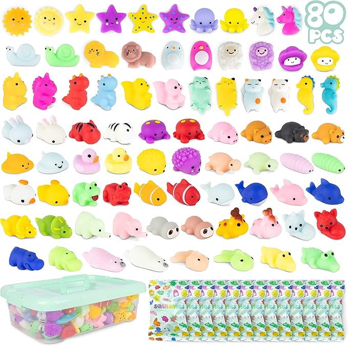 Pochette Surprise Anniversaire Enfant – 16 Gommes Kawaii Rétractables Panda & Ours – Cadeaux Invités & Goodies Parfaits Pour Anniversaire