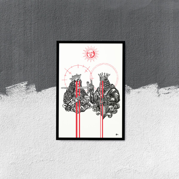 LIMITED EDITION RUN OF 50, "Blind to Nothing" 12"x18" Watercolor Paper