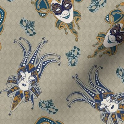 Enigma Masquerade Fabric | Spoonflower