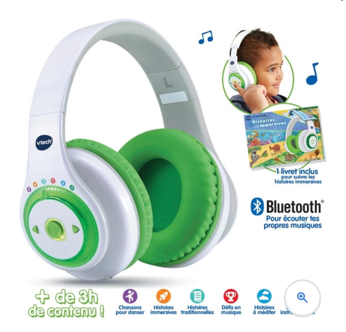 VTech - Kidi Audio Max Casque Interactif 7 en 1