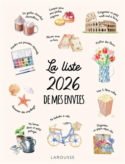 La liste 2026 de mes envies