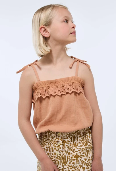 Top en gaze de coton