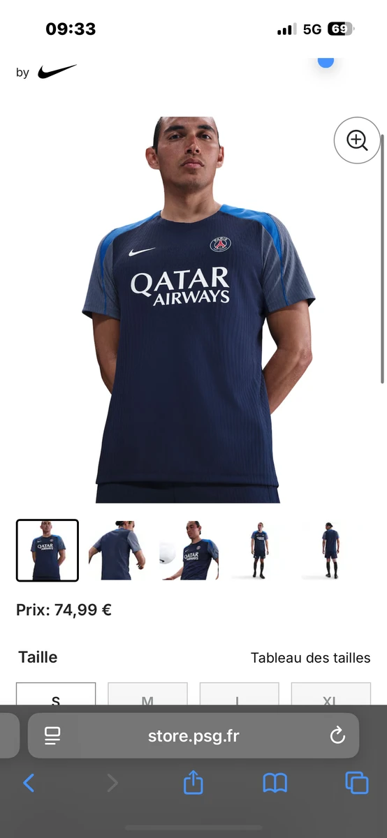 Haut d'entraînement PSG Nike Elite Dri-FIT ADV 25/26 - Bleu