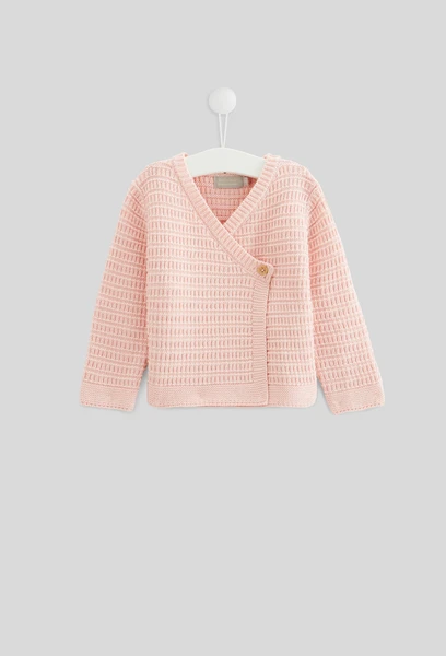 Cardigan cache-c_ur tricot en coton