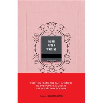 Burn after writing (Rose) - L'édition française officielle