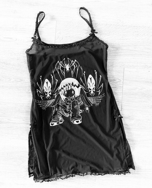 Purgatory /// Arcana’ mesh dress