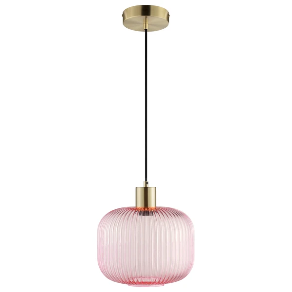 Suspension Dipsy verre, rose, Diam.25 cm INSPIRE, E27 | Leroy Merlin