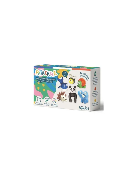 Mes 6 animaux à protéger en pâte à modeler - Patacréer - Activité créative