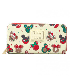 Loungefly Disney Portefeuille Mickey et Minnie Cookies de Noël
