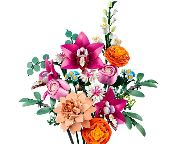 Le joli bouquet de fleurs roses 10342 | The Botanical Collection | Boutique LEGO® officielle FR