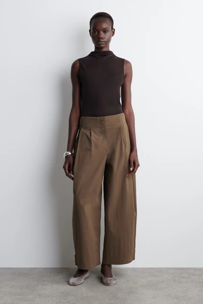 PANTALON COURT BARREL EN COTON