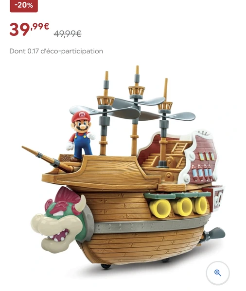 Super Mario - Grand Bâteau Volant de Bowser