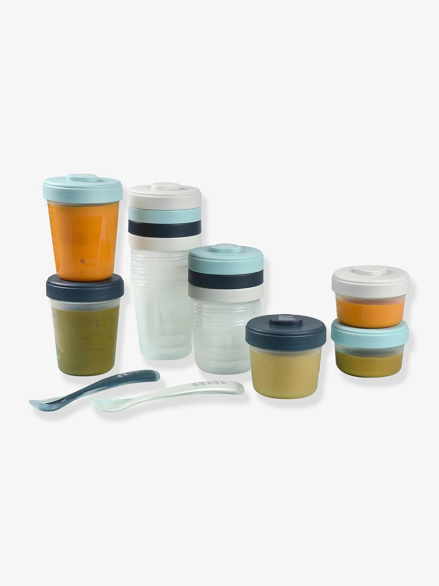 Pack 1er repas BEABA assortis tons bleus (storm) - Béaba