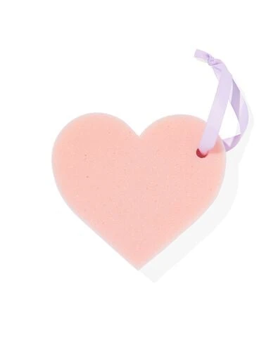 éponge de bain coeur - HEMA