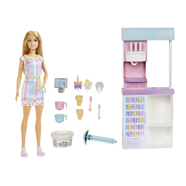 Poupée Barbie et son magasin de glaces BARBIE