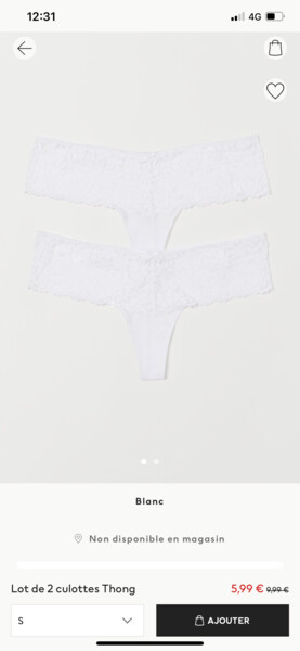 Culotte thong 