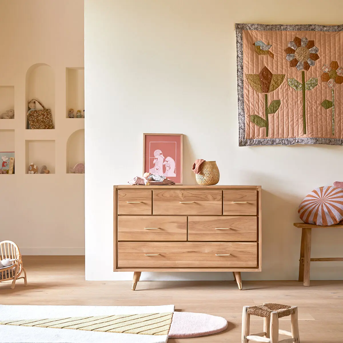Kort - Commode enfant en teck massif