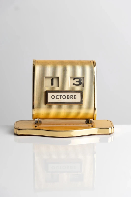 calendrier perpétuel de bureau Art Déco